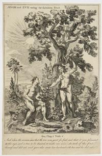 Adam and Eve eating the forbiden Fruit.