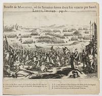 Bataille de Massore, où les Sarrazins furent deux fois vaincus par Sainct Lovys, l'an 1249.