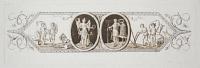 [Banderole with allegorical figures.]
