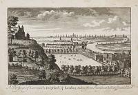 A Prospect of Greenwich, Deptford, & London, taken from Flamstead hill in Greenwich Park.