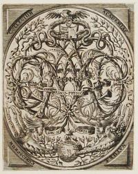 [Frontispiece to the 'Miscellanea Curiosa' (Decuria II, Annus VII]