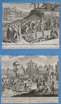 Manner of Burying the Nobles of Peru [&] Funeral Honours paid to the Nobles of Peru after their death [parallel text in French]