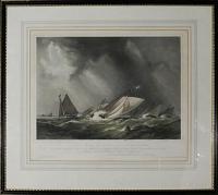 To the Commodore Captain & Members of the Royal Thomas Yacht Club, This print of the Match at Cowes for a Cup given by the Members of the Royal Yacht Squadron, Aug.t 14.th 1844.