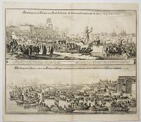 Abbildung wie die königin von Gross Britanien, zu Portsmouth angelangt ist. den 25 May Anno 1662.