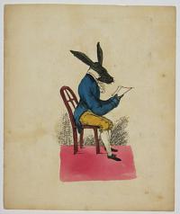 [A Donkey Reading a Letter.]