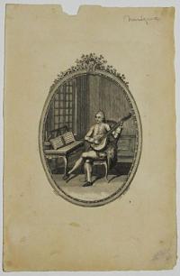 [A man playing a lute.]