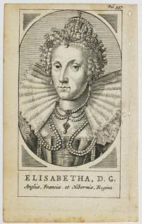 Elisabeta, D.G. Angliæ Franciæ & Hiberniæ, Regina.