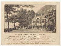 Montpelier Family Hotel, Adjoining Bonchurch, Ventnor, Isle of Wight. By J.A. Whiskard, Wine, Brandy, Ale & Porter Merchant, (from London).