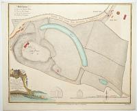 An Accurate Map of the Site of Reygate Castle, Surry, with the lands belonging, laid down from an actual Survey, taken in 1790.
