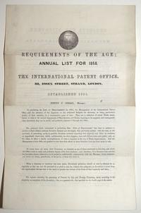 Requirements of the Age; Annual List for 1858.