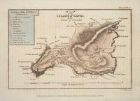 Map of the Island of Capri, in the Gulf of Naples. [Numbered key to top left for 12 points of interest.] Plate 20, Vol. 4.
