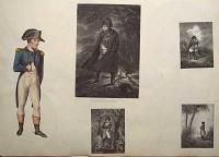 [Five portraits of Napoleon on an album sheet.]