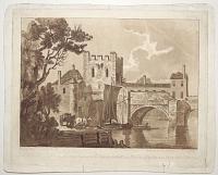 [Untitled landscape with a fortified bridge.] D.B. No 1. Pl III.