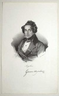Meeyerbeer. Giacomo Meyerbeer (facsimile signature].