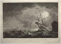 [A stormy sea with two ships and a buoy at centre.]  Engraved after an Original Picture of Monamy in the possession of Mr Bradford.