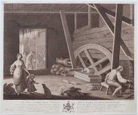 Plate V. To the Right Hon.ble Wills Hill, Earl of Hillsborough, This Plate representing a Perspective View of a Scutch Mill, with the Method of Breaking the Flax