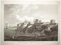[Tynemouth Castle] Tinmouth Castle, from the North; with a View of the Haven, &c.