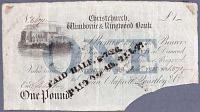[Banknote] Christchurch, Wimbourne & Ringwood Bank.