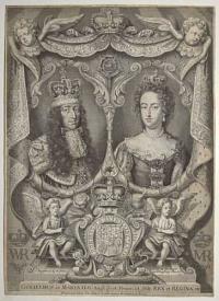 [William & Mary] Gulielmus et Maria D.G. Angl: Scot: Franc: et Hib: Rex et Regina etc.