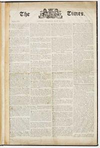 [Bound reprint of The Times newspaper,  June 22nd 1815, with reports of the Battle of Waterloo.]