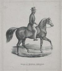 [Guatemala] Retrato del General Morazan en la Campana de Guatemala de 1840.