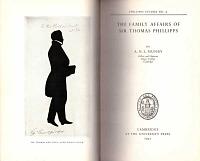 Phillipps Studies No. 2. The Family Affairs of Sir Thomas Phillipps