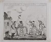 The Judgment of Paris.  Jun: But to bestow it on that Trapes / It mads me - Min: hang him Jackanapes.