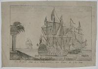 The Royal Ann, a 1st Rate, Carrys 100 Guns, & 780 Men.