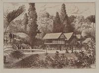 [The Upper Gardens, with the Malay House.]