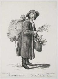 Lorberblatertramer.  Vendeur de feuilles de laurier.  [Bay leaf seller.]