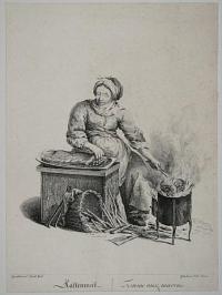 Kastenweiss.  Femme aux marons.  [Roast chestnuts seller.]