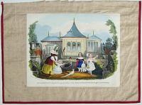 The Royal Children, feeding the foreign poultry, at the Chinese Summer House Buckingham Palace Gardens.