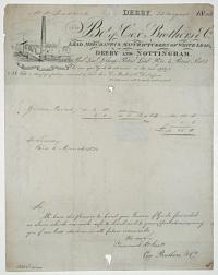 [Lead merchant.]  Bot. of Cox Brothers & Co.  Lead Merchants & Manufacturers of White Lead,  Derby And Nottingham.