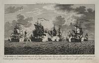 The Action near Cape Francois on the 21st of Oct.re 1757 between his Majesty's Ships the Augusta, Dreadnought, & Edinburgh, under the Command of Capt.n Forrest,
