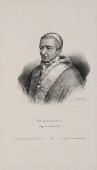 Gregoire XVI,  Pape le 2 Fevrier 1831.