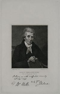 Iohn Ireland Esq. Author of Hogarth Illustrated, etc. ob. Nov. 1808.