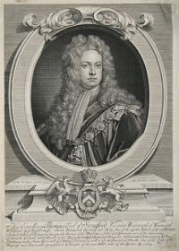 His Excellency Thomas Earl of Stafford Viscount Wentworth of Wentworth Woodhouse & of Stainborough. Baron Newmarch Oversley and Raby. One of the Lords Justices of Great Brittain & Ireland by Act of Parliament dureing the Absence of his Majesty as first
