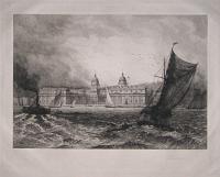 [Greenwich Hospital from the Thames.]