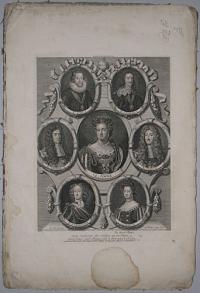 King Charles I and the Heads of the Noble Earls, Lords and others, who suffered for their Loyalty in the Rebellion and Civil-Wars of England.