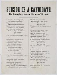 Suicide Of A Candidate By Jumping down his own Throat.