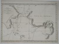 Carte de l'Entr&eacute;e de Norton, et du D&eacute;troit de Bhering ou l'on voit le Cap le plus Oriental de L'Asie, et la Pointe la plus Occidentale de L'Amerique.