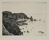 Creux Harbour, Sark. [pencil.]