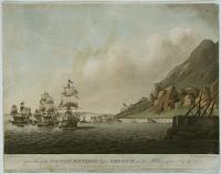 Approach of the Floating Batteries before Gibraltar on the Morning of the 13.th of Sept.r 1782. [&] Defeat of the Floating Batteries before Gibraltar, on the Night of the 13.th of Sep.r 1782.