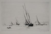 [Sail boats in coastal waters.]
