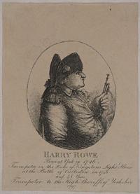 Harry Rowe. Born at York in 1726. Trumpeter in the Duke of Kingston's Light Horse at the Battle of Culloden in 1746 and 45 Years Trumpeter to the High Sheriffs of Yorkshire 1797.