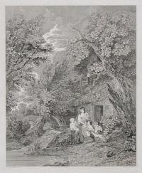 A Harvest Scene by Gainsborough ~ [in ink in the title area.]
