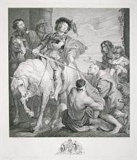 [St. Martin dividing his Cloak.