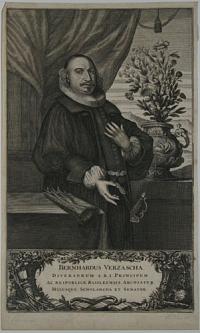 Bernhardus Verzascha, Diversorum S.R.I. Pincipum Ac Reipublicae Basileensis. Archiater Huiusque Scholarcha et Senator.