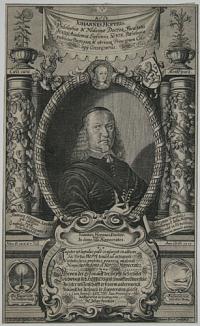 Johannes Hoppius, Philosophiae & Medicinae Doctor, Facultarits Sentor Academiae Lipsiensis X-VIR, Pathologiae publicus Professor & utriusq, Principum Col. Leij Collegiatus.