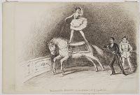 Mademoiselle Brownini in her graceful act of Equitation.